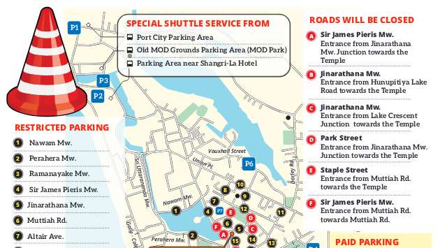 Special traffic plan for exposition of sacred relics from India