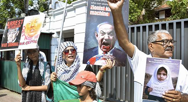 Protest outside Iran Embassy...