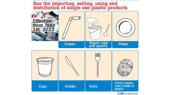 Govt. to ban seven single use plastic products