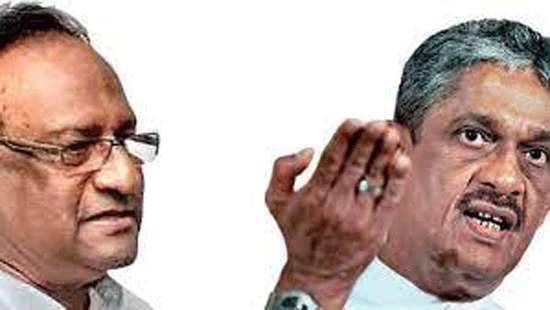 Heated verbal exchange between Fonseka and Weerasekara in Parliament