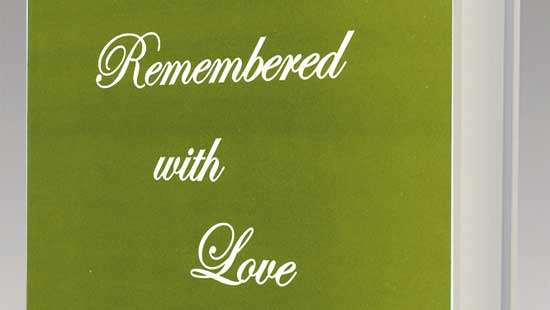 Remembered with Love: An exquisite little book