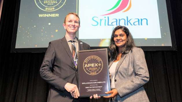 SriLankan Airlines wins best entertainment award in Central/Southern Asia