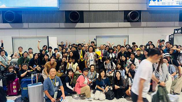 Japanese tourists preparing to depart for Sri Lanka from Narita International Airport