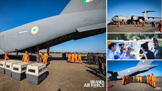 Indian NDRF team departs Sri Lanka after flood relief mission