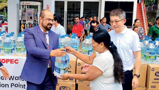 Sinopec supports flood-hit communities