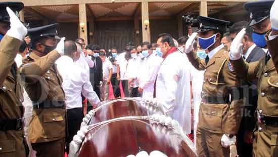 Thondaman’s remains brought to Parliament