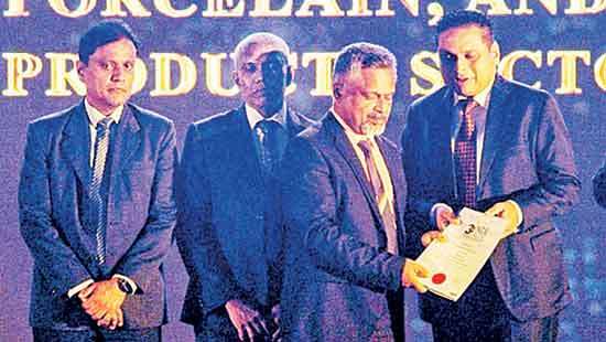 Samson Rajarata Tiles secures Gold at NCE Export Awards