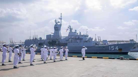 Royal Australian Navy ship in Colombo