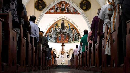 Catholics holds Sunday mass after Easter attacks