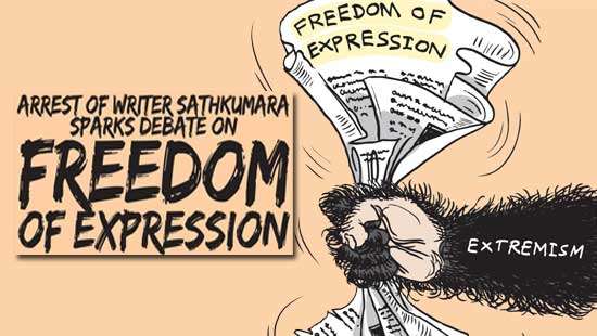 Arrest of writer Sathkumara sparks debate on  freedom of expression