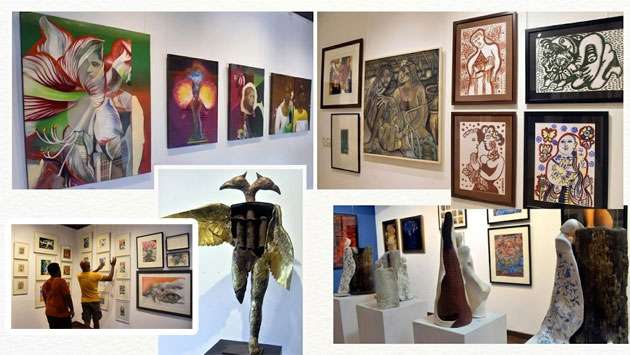 Vibrant pop-up art exhibition