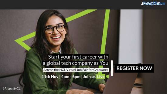 HCL Technologies to hold Virtual Job Fair on November 11, 2020