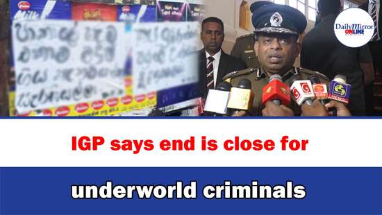 IGP says end is close for underworld criminals