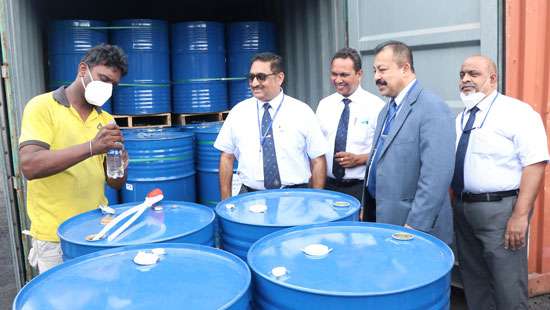 Illegally imported ethanol stock seized