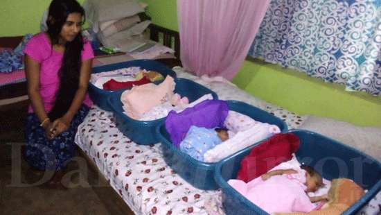 Mother blessed with quadruplets