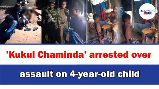 ’Kukul Chaminda’ arrested over assault on 4-year-old child