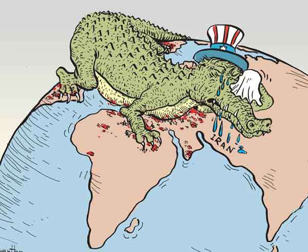 Cartoon of the Day 16-01-2026: Crocodile Tears on the Map