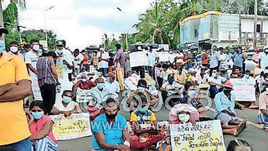 Proposed gazette of wild elephant management reserve Suriyawewa Farmers call off fast unto death