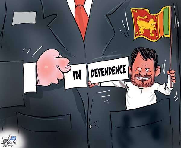 Cartoon of the Day 04-02-2026: Independence Framed by Power