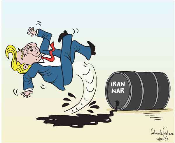 Cartoon of the Day 16-03-2026: Slipping on the Consequences