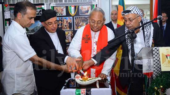 Cardinal calls on Palestinian Ambassador