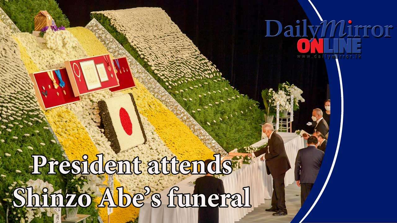 President attends Shinzo Abe’s funeral