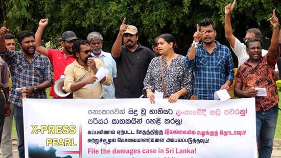 Demanding court case be filed in Sri Lanka