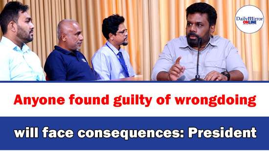 Anyone found guilty of wrongdoing will face consequences: President