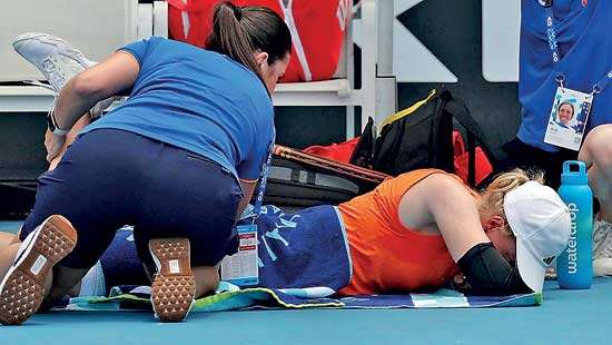 Sobbing Jones bows out of Aussie Open