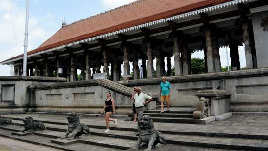 Tourists visit Independence Square