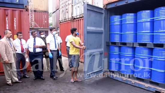 Illegally imported ethanol stock seized