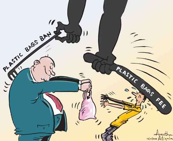 Cartoon of the Day 03-10-2025: Plastic Politics - Who Pays the Price?