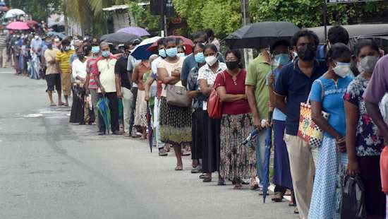 Long queues for vaccination