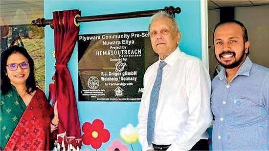 Hemas opens first Piyawara preschool in plantation sector