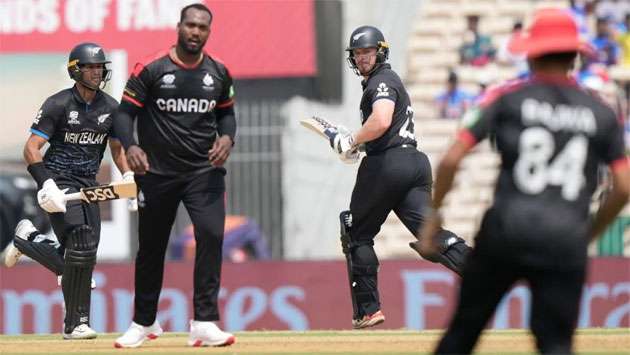 New Zealand charge into Super Eights as Samra’s ton falls short
