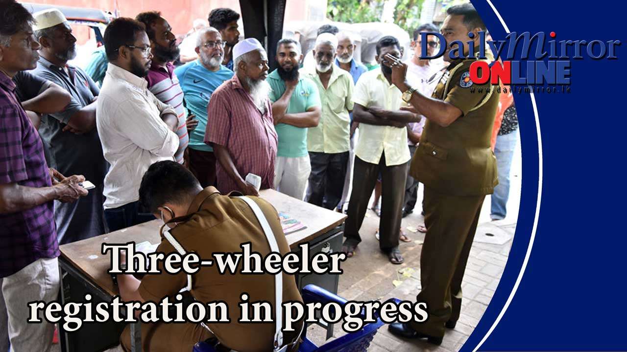 Three-wheeler registration in progress