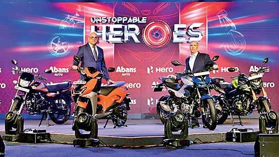 Hero MotoCorp unveils new products in Sri Lanka