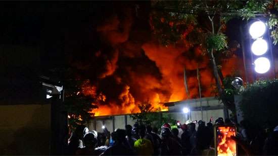 Fire destroys two factories in Homagama