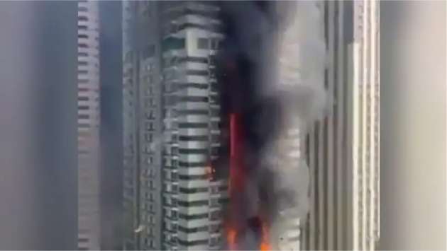 Huge fire breaks out at 67-storey building in Dubai, 3,800 people evacuated