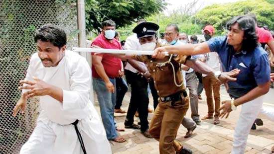 Political thuggery refined to the level of crude art