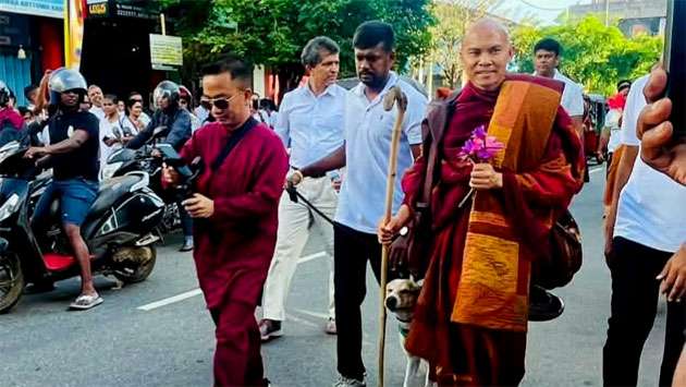 “Ehipassiko” peace march reaches third day, proceeds towards Kandy