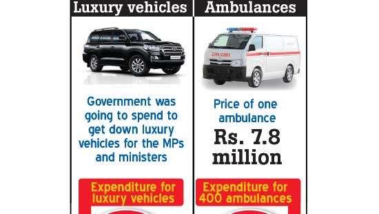 Govt. could purchase 400 ambulances instead of luxury vehicles