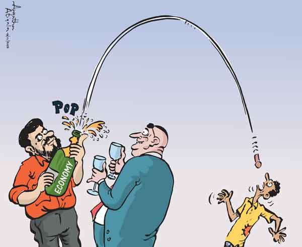 Cartoon of the Day 14-11-2025: A Celebration with Consequences - What the Champagne Bottle Says About Economic Optimism