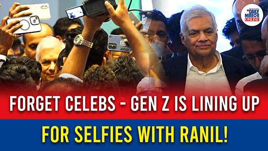 Forget celebs - Gen Z is lining up for selfies with Ranil!