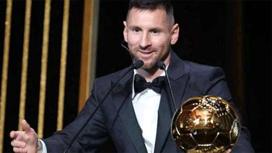 Lionel Messi wins Ballon d’Or award for eighth time