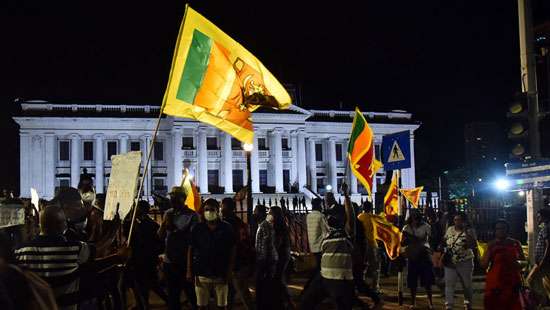 Protest at Galle Face Green continues