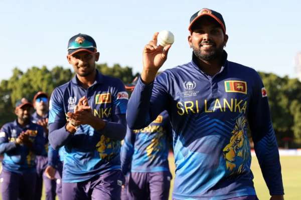 Hasaranga takes five, Oman bowled out for 98