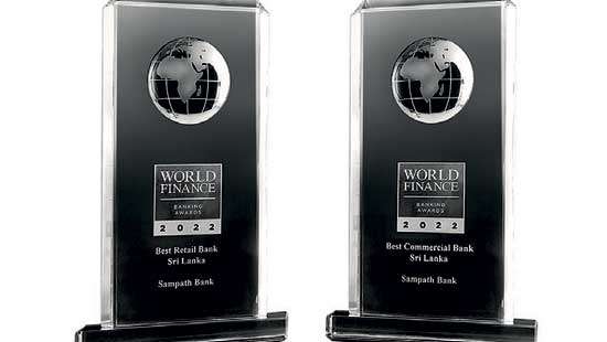 Sampath Bank scores 9th consecutive win at World Finance Banking Awards