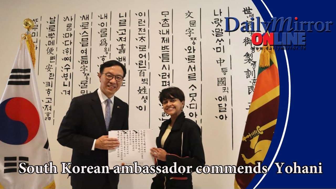 South Korean ambassador commends Yohani