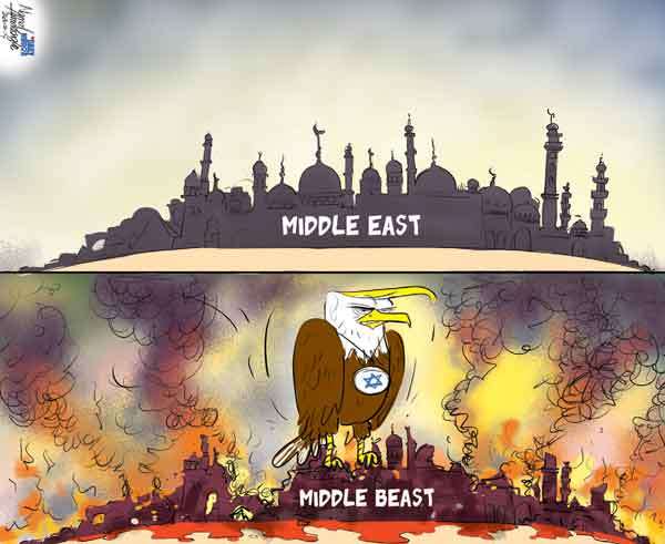 Cartoon of the Day 04-03-2026: From Middle East to ‘Middle Beast
